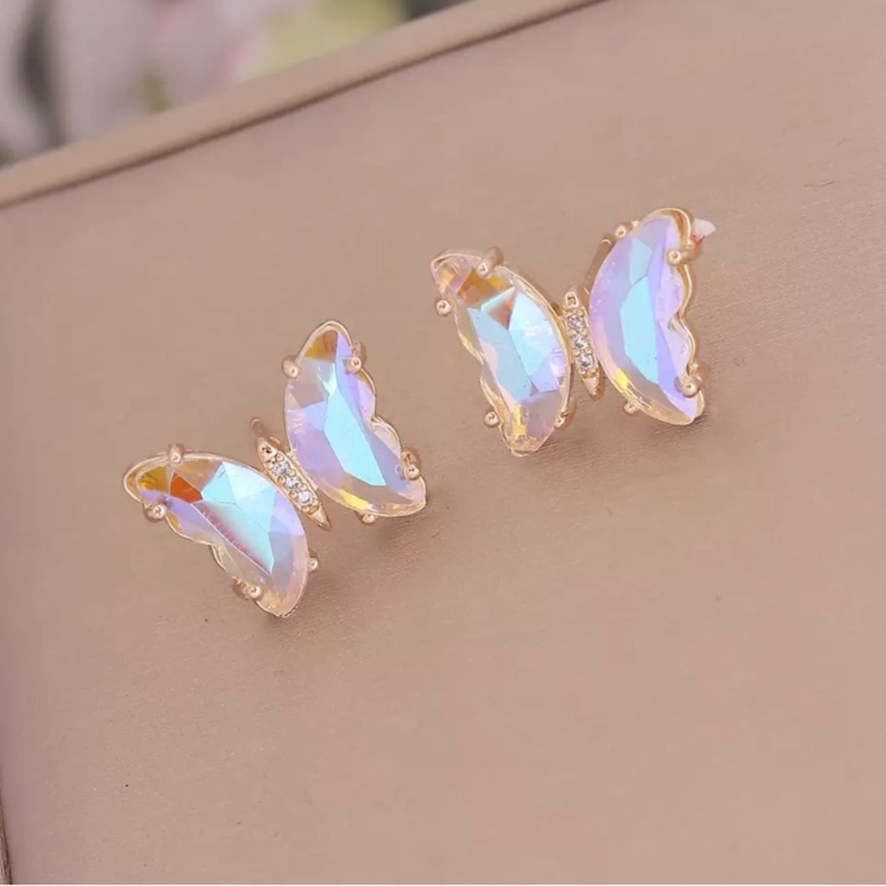 New Crystal Butterfly earrings